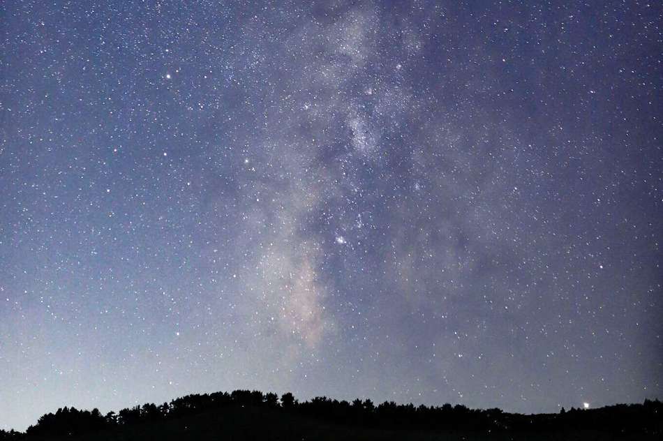 夏の天の川の撮影例