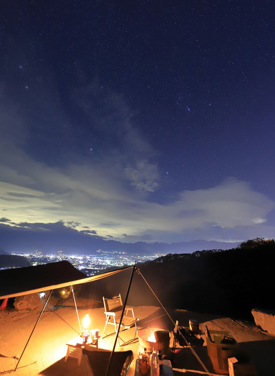 キャンプ場は星空観賞に適している