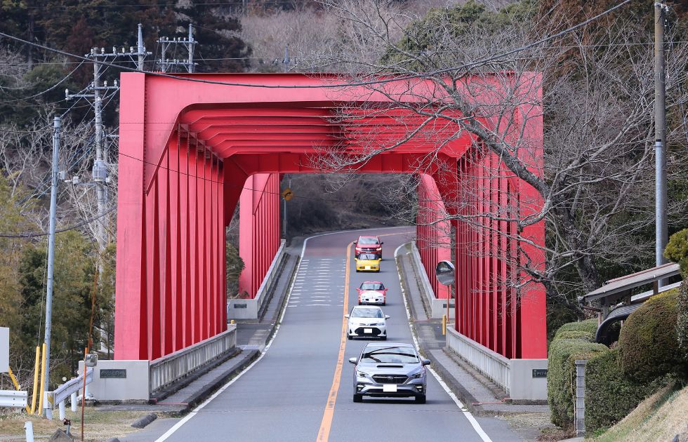 亀山湖から房総スカイラインへ入る道筋