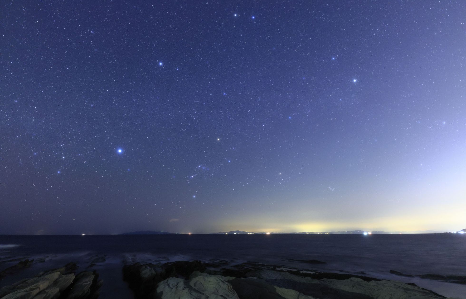 沈みゆく冬の星々