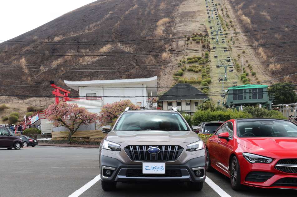 大室山のリフト前。