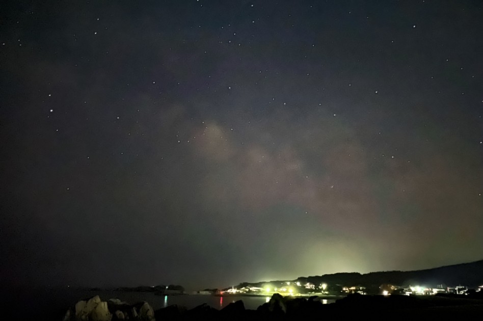 スマホで撮影した天の川