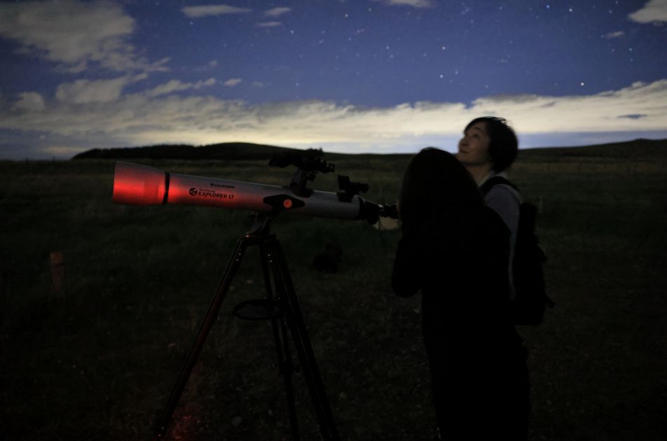 美ヶ原で出会った星旅中の母娘