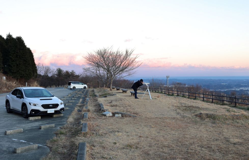 星空スポットは湯の岳パノラマラインの駐車場