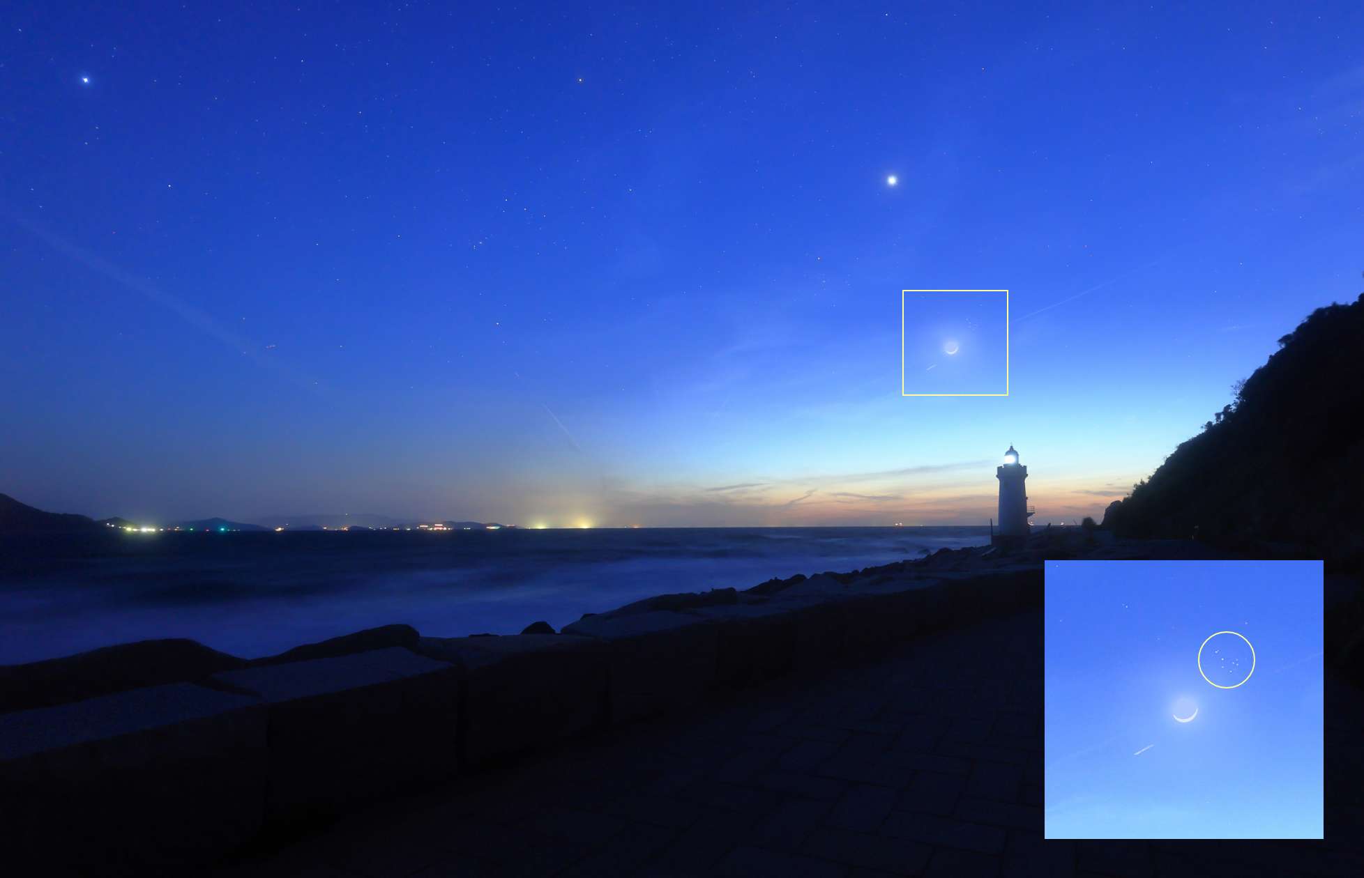 月のそばにすばる